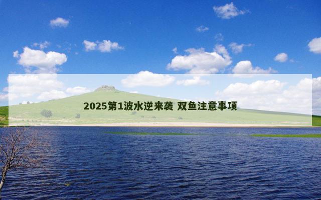 2025第1波水逆来袭 双鱼注意事项