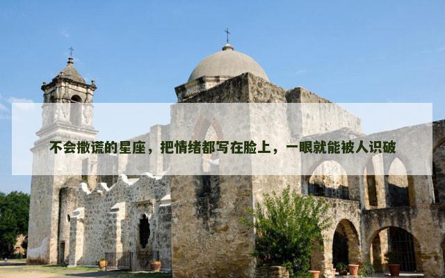 不会撒谎的星座，把情绪都写在脸上，一眼就能被人识破