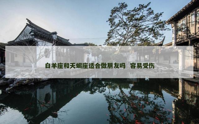 白羊座和天蝎座适合做朋友吗  容易受伤