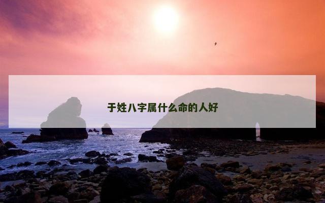 于姓八字属什么命的人好