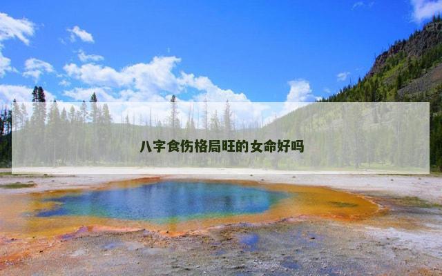 八字食伤格局旺的女命好吗