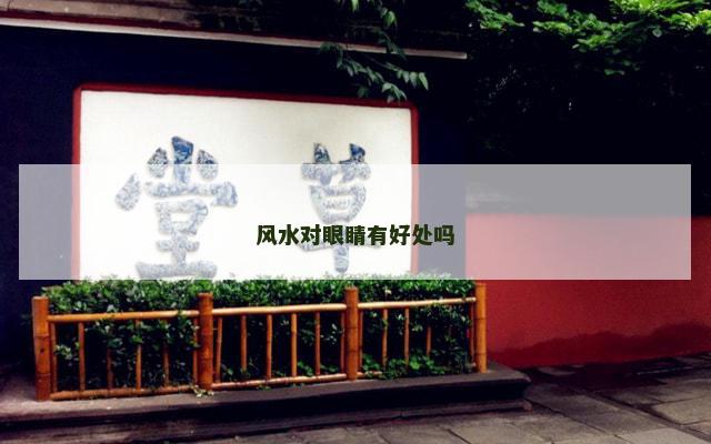 风水对眼睛有好处吗