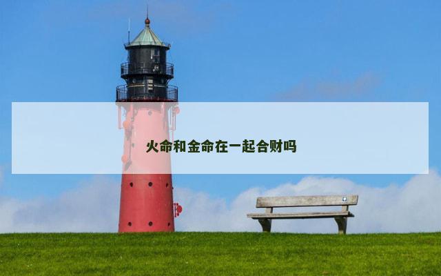火命和金命在一起合财吗