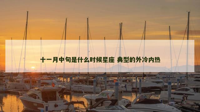 十一月中旬是什么时候星座 典型的外冷内热