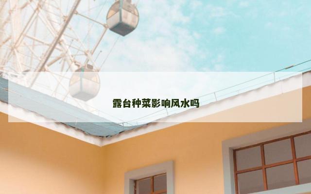露台种菜影响风水吗