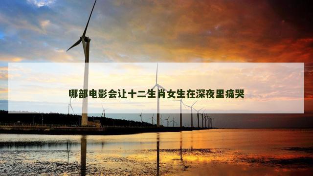 哪部电影会让十二生肖女生在深夜里痛哭