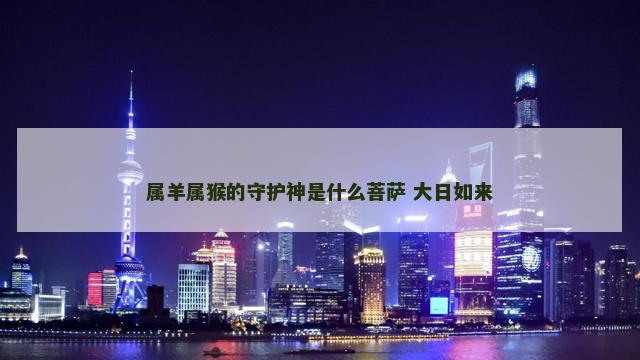 属羊属猴的守护神是什么菩萨 大日如来
