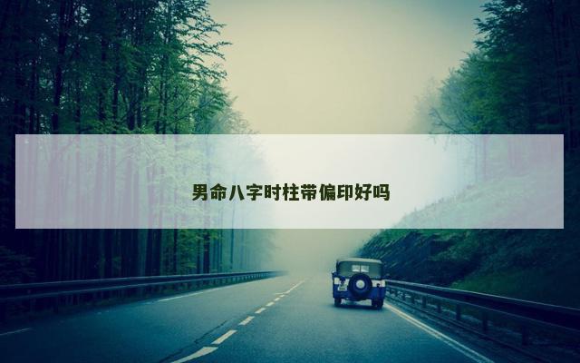 男命八字时柱带偏印好吗