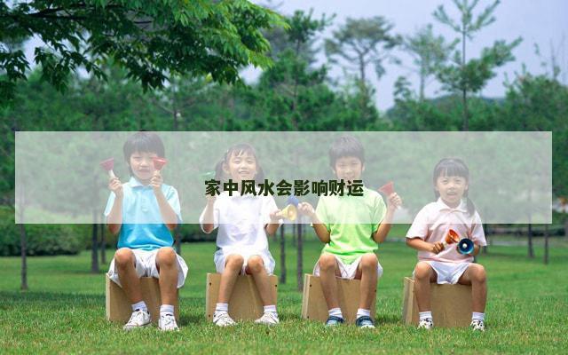 家中风水会影响财运