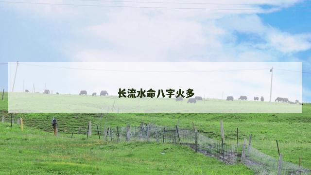 长流水命八字火多