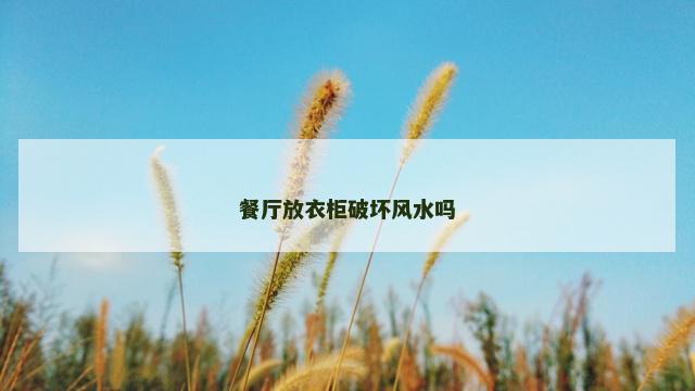 餐厅放衣柜破坏风水吗