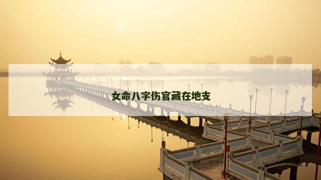 女命八字伤官藏在地支