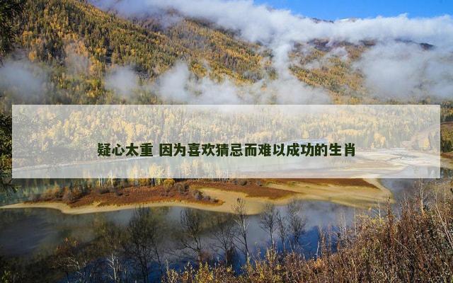疑心太重 因为喜欢猜忌而难以成功的生肖