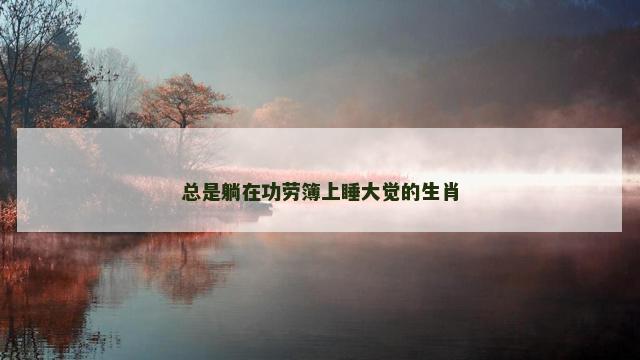 总是躺在功劳簿上睡大觉的生肖