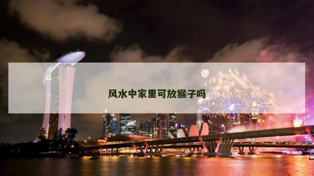 风水中家里可放猴子吗