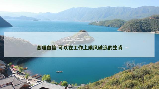 合理自信 可以在工作上乘风破浪的生肖