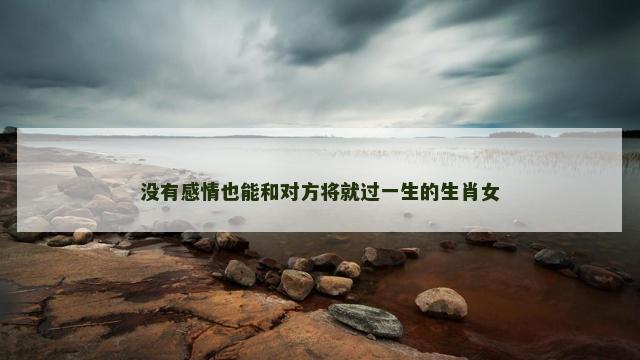没有感情也能和对方将就过一生的生肖女