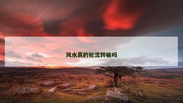 风水真的轮流转嘛吗