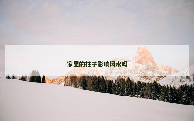 家里的柱子影响风水吗