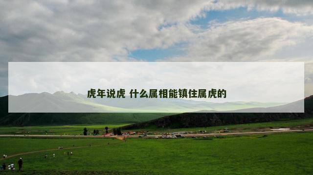 虎年说虎 什么属相能镇住属虎的