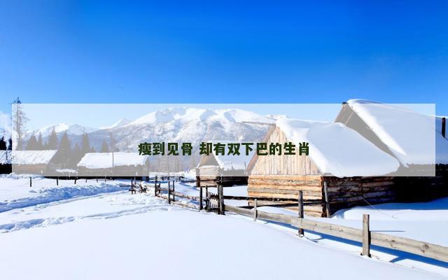 瘦到见骨 却有双下巴的生肖