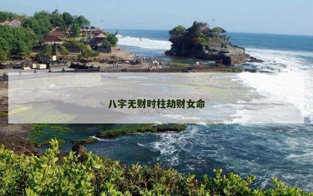 八字无财时柱劫财女命