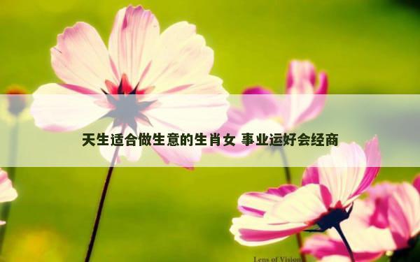 天生适合做生意的生肖女 事业运好会经商