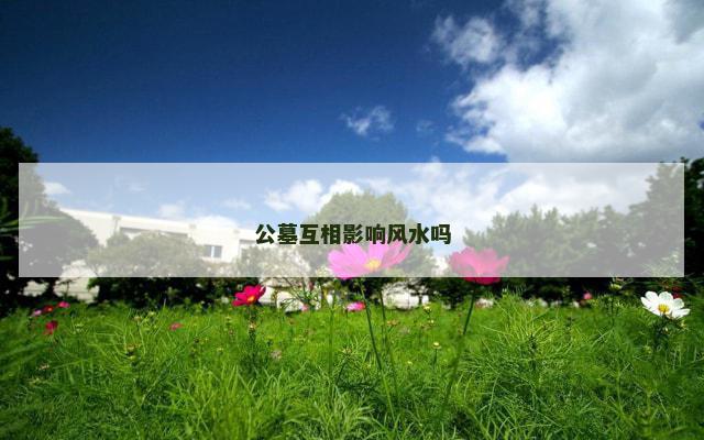 公墓互相影响风水吗