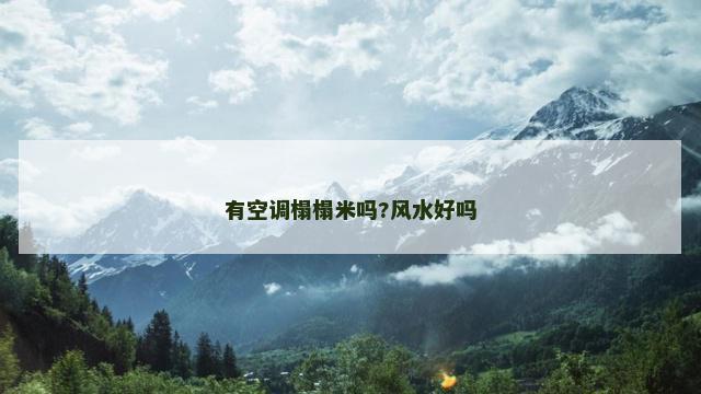 有空调榻榻米吗?风水好吗