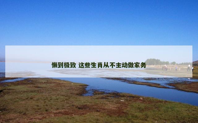 懒到极致 这些生肖从不主动做家务