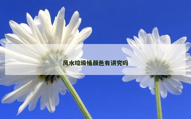 风水垃圾桶颜色有讲究吗