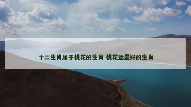 十二生肖属于桃花的生肖 桃花运最好的生肖