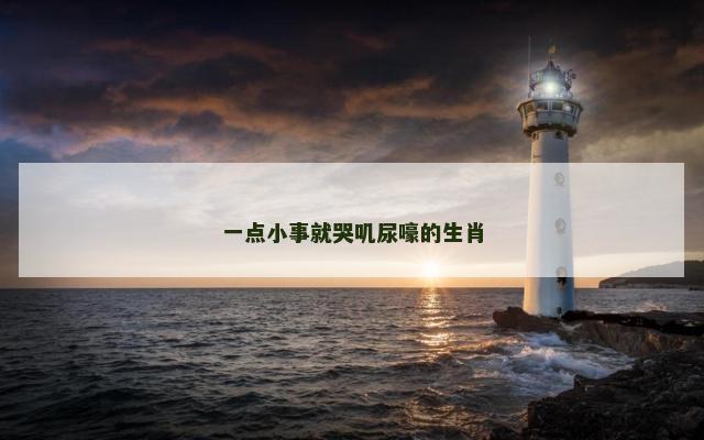 一点小事就哭叽尿嚎的生肖