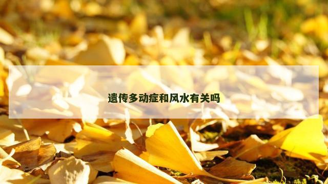 遗传多动症和风水有关吗