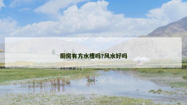 厨房有方水槽吗?风水好吗