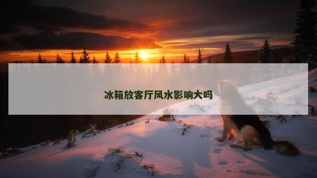 冰箱放客厅风水影响大吗