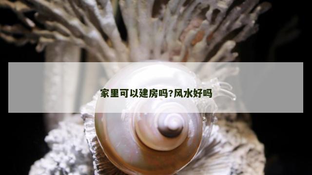 家里可以建房吗?风水好吗