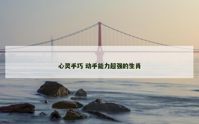 心灵手巧 动手能力超强的生肖