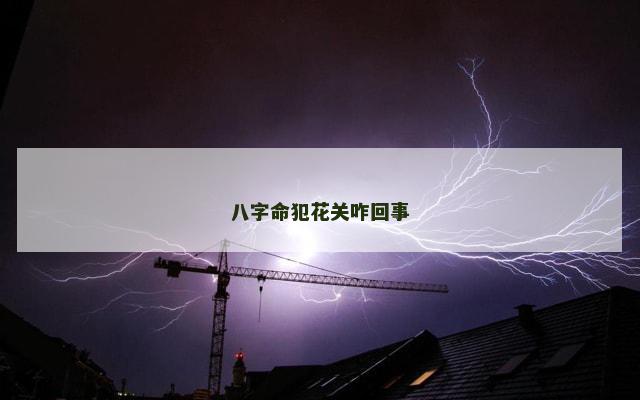 八字命犯花关咋回事