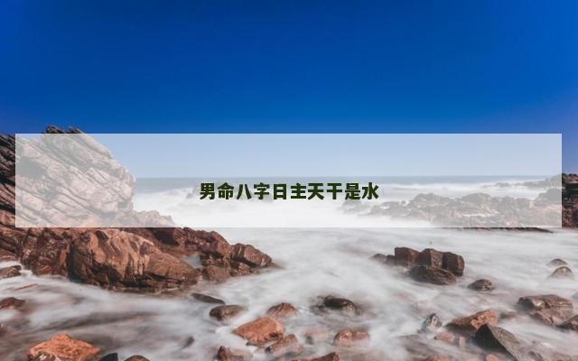 男命八字日主天干是水