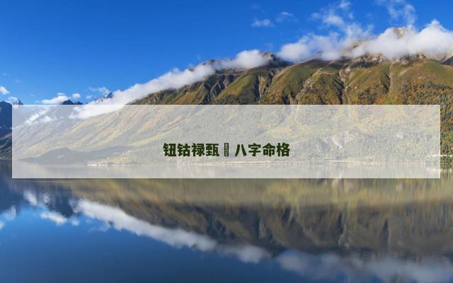 钮钴禄甄嬛八字命格