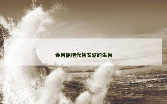 会用拥抱代替安慰的生肖