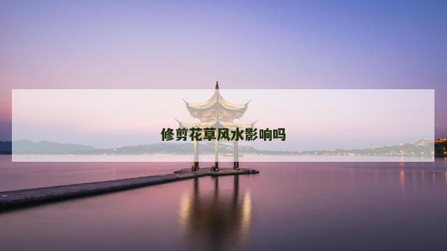 修剪花草风水影响吗