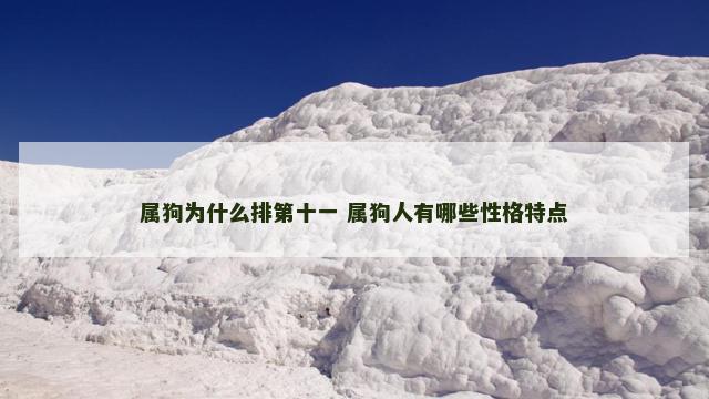 属狗为什么排第十一 属狗人有哪些性格特点