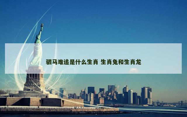 驷马难追是什么生肖 生肖兔和生肖龙