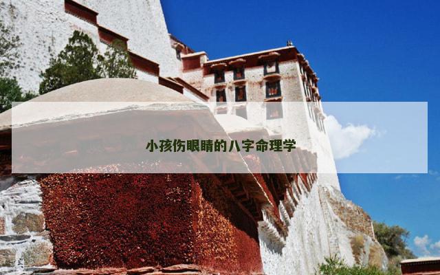 小孩伤眼睛的八字命理学