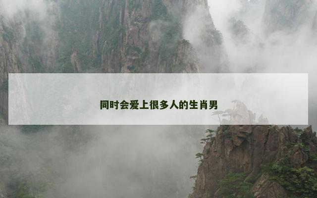 同时会爱上很多人的生肖男