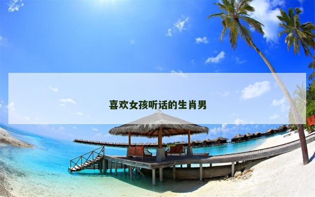 喜欢女孩听话的生肖男