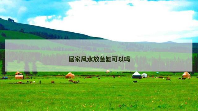 居家风水放鱼缸可以吗