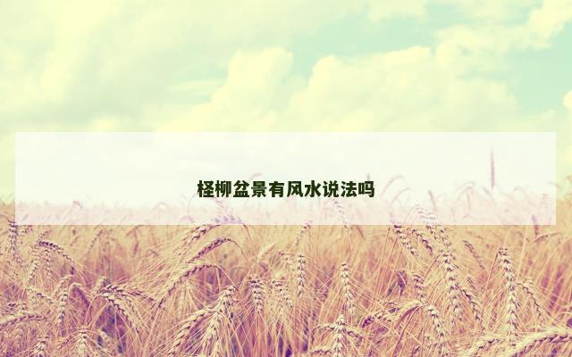 柽柳盆景有风水说法吗